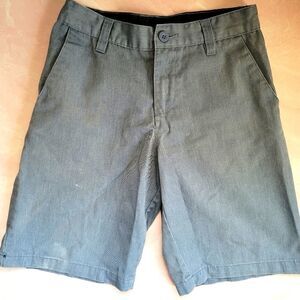 Boys Youth surfer skater shorts long board grey
